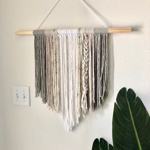 Hand Made Boho Yarn Wall Hanging